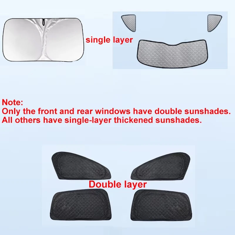 Sun Shade For Skoda Karoq Accessories 2025 2017~2026 Car Double Layer Mesh Sunshade Sunscreen Window Protect Privacy Visor Parts view 3
