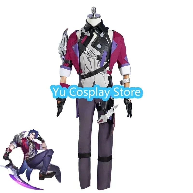 Sampo Koski Cosplay Costume Game Honkai Star Rail Cosplay Red Party Suit Halloween Uniforms Anime Clothing Custom Made