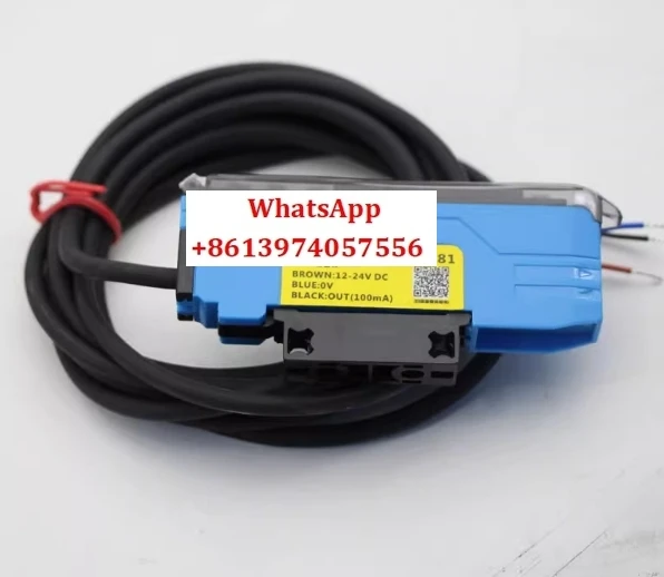 

Dual digital display high-speed response background elimination reflection reflective fiber amplifier sensor