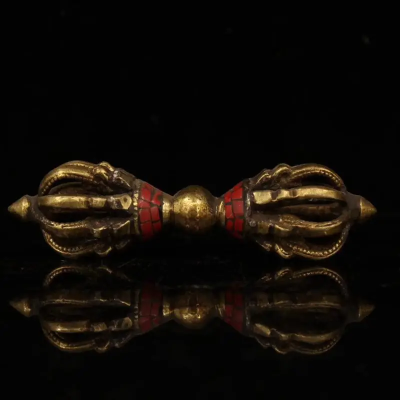 

Little Fairy/ Retro Pure Copper Vajra Ornaments Religious Collection Buddha Instrument Home Portable Accessories Decorations