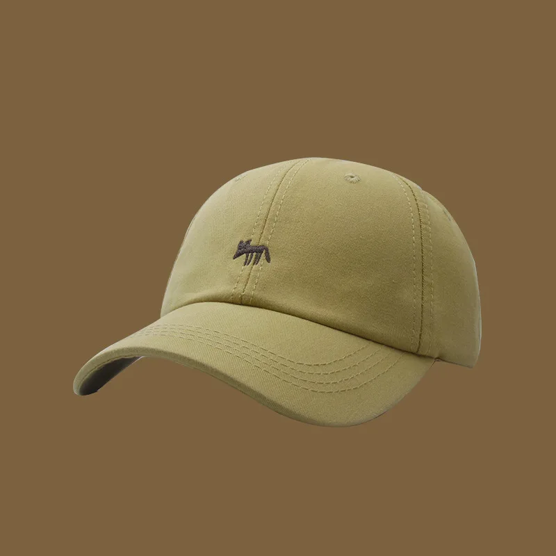 Baseball  Cap  Embroidery  Animal new girls  Spring  Summer outdoor  Shade  Casual Hundred  Hat  wide  Brimmed soft Hat men