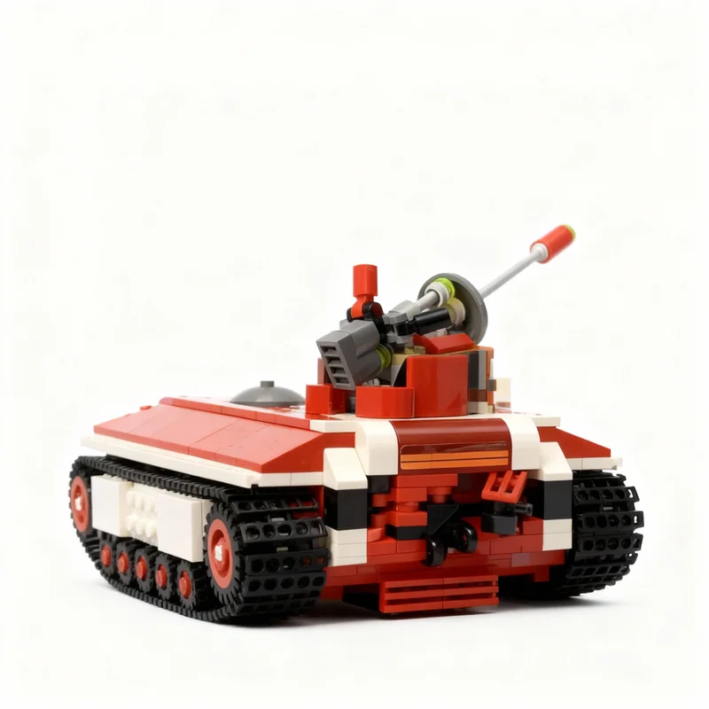 507 elementów MOC Kosmiczny M Tron Lekki Czołg Model Klocki Konstrukcyjne Architektura Kreatywne Prezenty Świąteczne Pomysł na Zabawę DIY Edukacyjna Klocki dla Dzieci