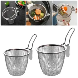 Mesh Strainer Spoon Wall-mounted Frying Filter Basket Spicy Hot Pot Korean Noodles Scoop Kitchen Tableware Cooking Utensils