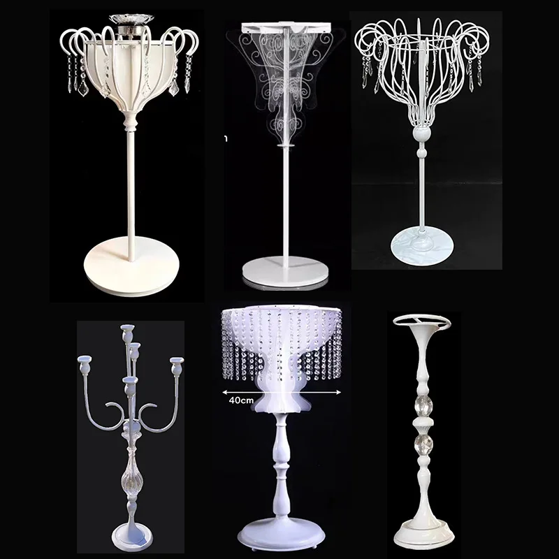 

Wedding table flower auditorium flower stand candle holder wedding crystal flower vessel road