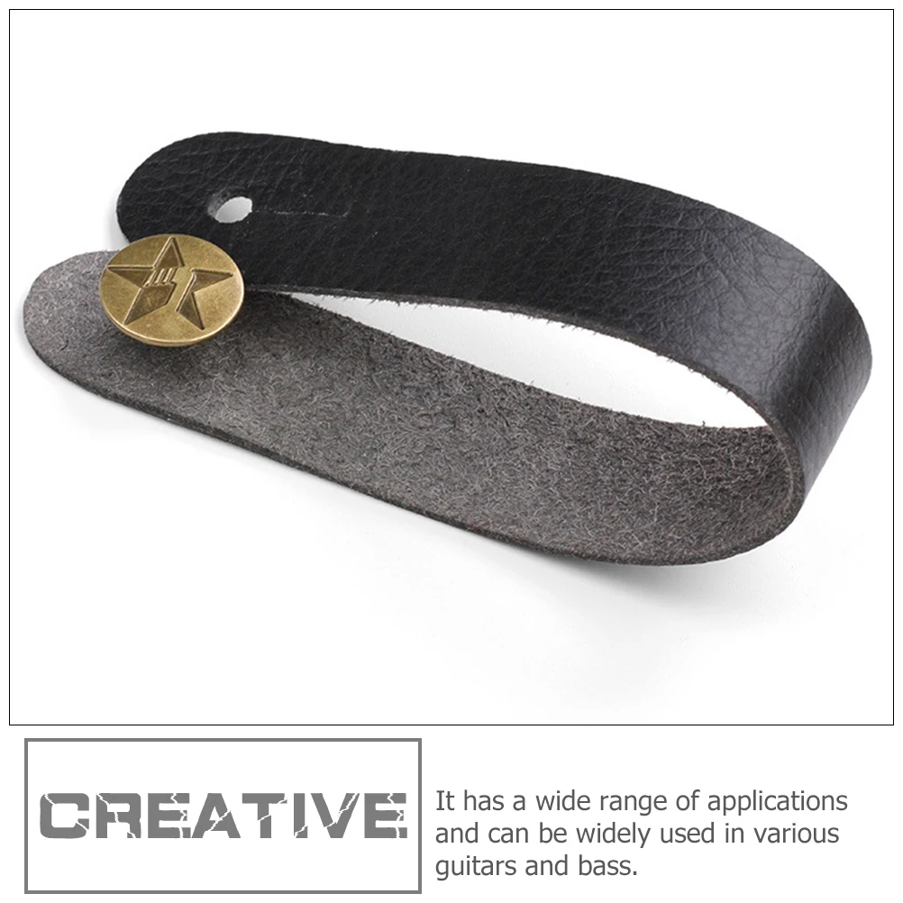 

4pcs Guitar Headstock Strap PU Anti Portable Neck Belt for Acoustic Electric Guitars Bass Accessories Adapter Carry