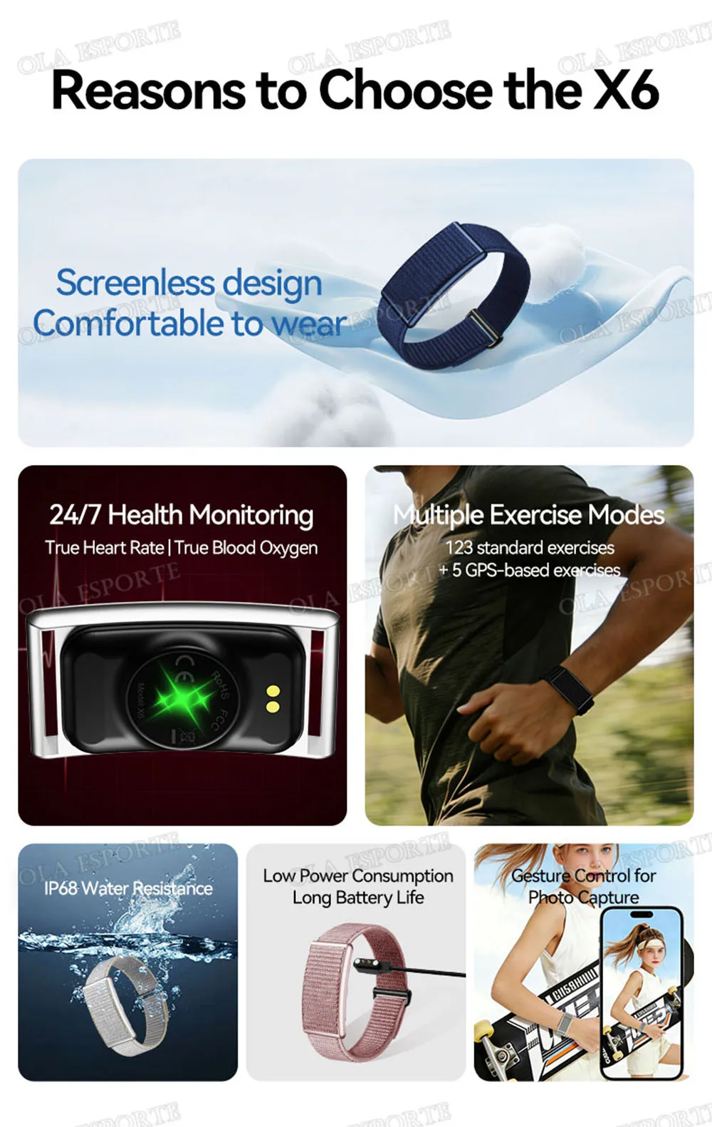 Smart activity tracker met hartslagmeter en bloeddrukmeter voor dames heren_voghion.com