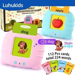 Cat Shape New Talking Flash Cards Early Learning Educational Machine With English Spanish Indonesian Arabic Vietnamese For Kids