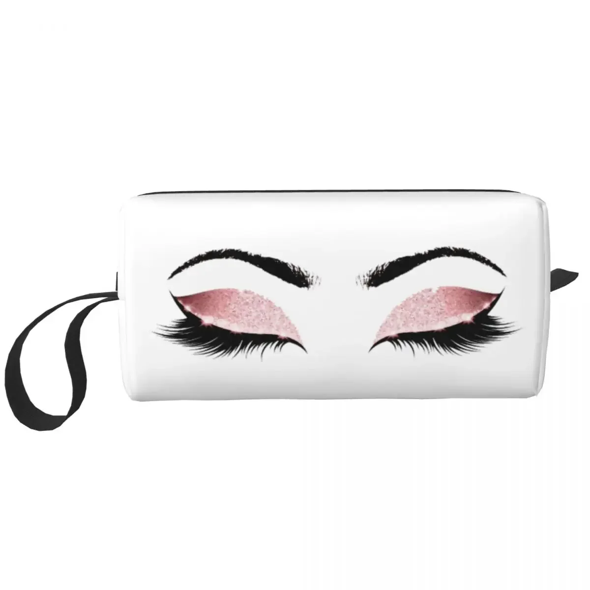 Eye Cartoon Large Makeup Bag Zipper Pouch Travel Cosmetic Bags Eyelash Storage Bag for Unisex