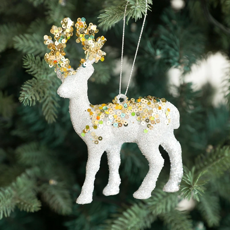 순록 진저 브레드 남자 산타 눈사람 크리스마스 트리 장식, 만화 걸이식 장식품, 크리스마스 트리 파티 벽 전면 문짝