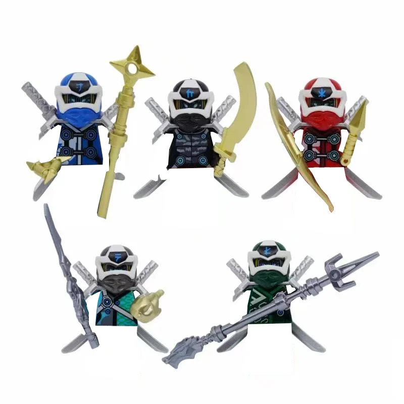 Ninja Figur Bausteine Nya Lloyd Lord Garmadon E Mr. Skull Wizard Moro Omega Chokun Anime Puppe Modell Ziegel Kind Spielzeug