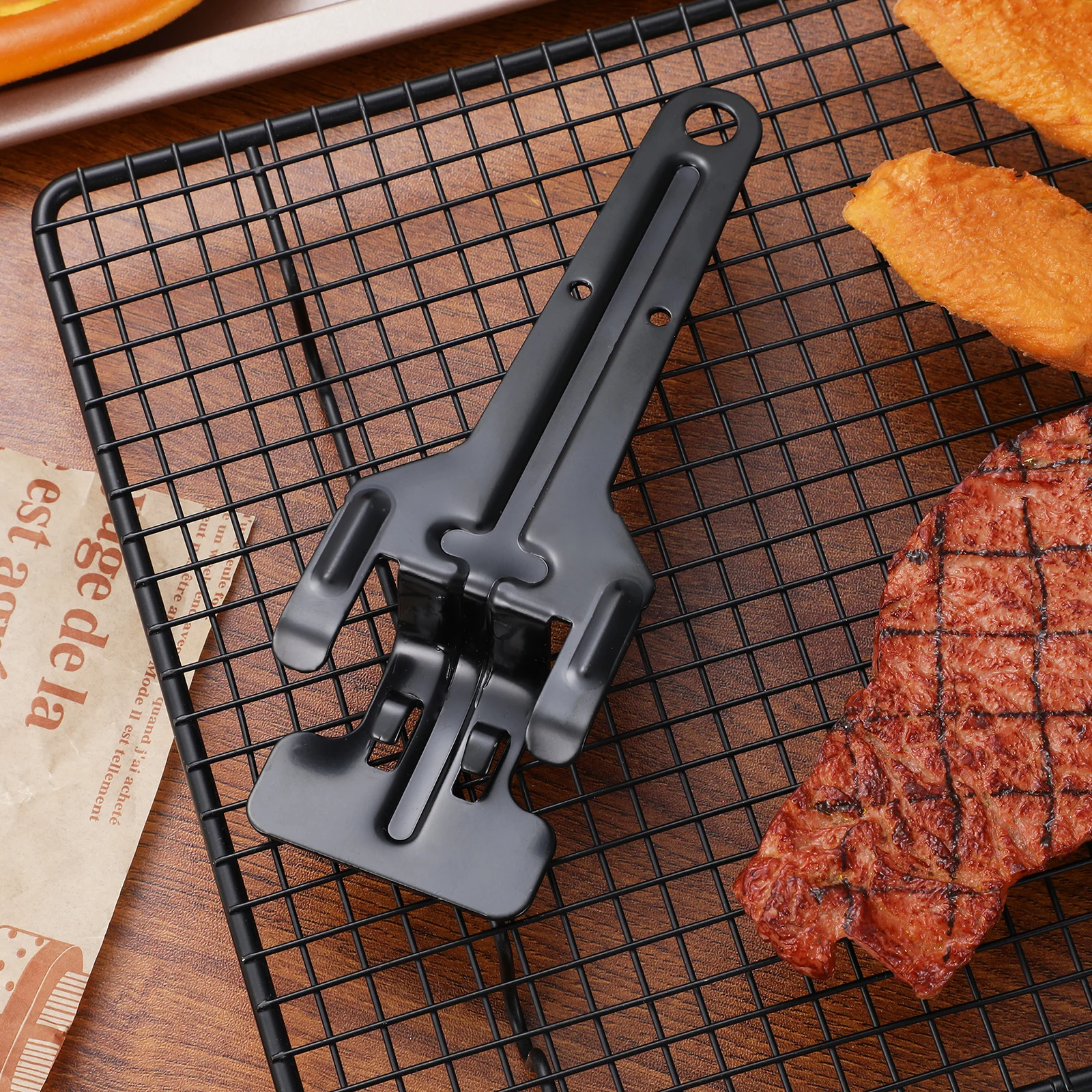 

Oven Tray Pan Plate Lift Clip Anti-scald Pizza Tray Gripper Hot Plate Gripper Long Handle Baking Pizza Kitchen Tool