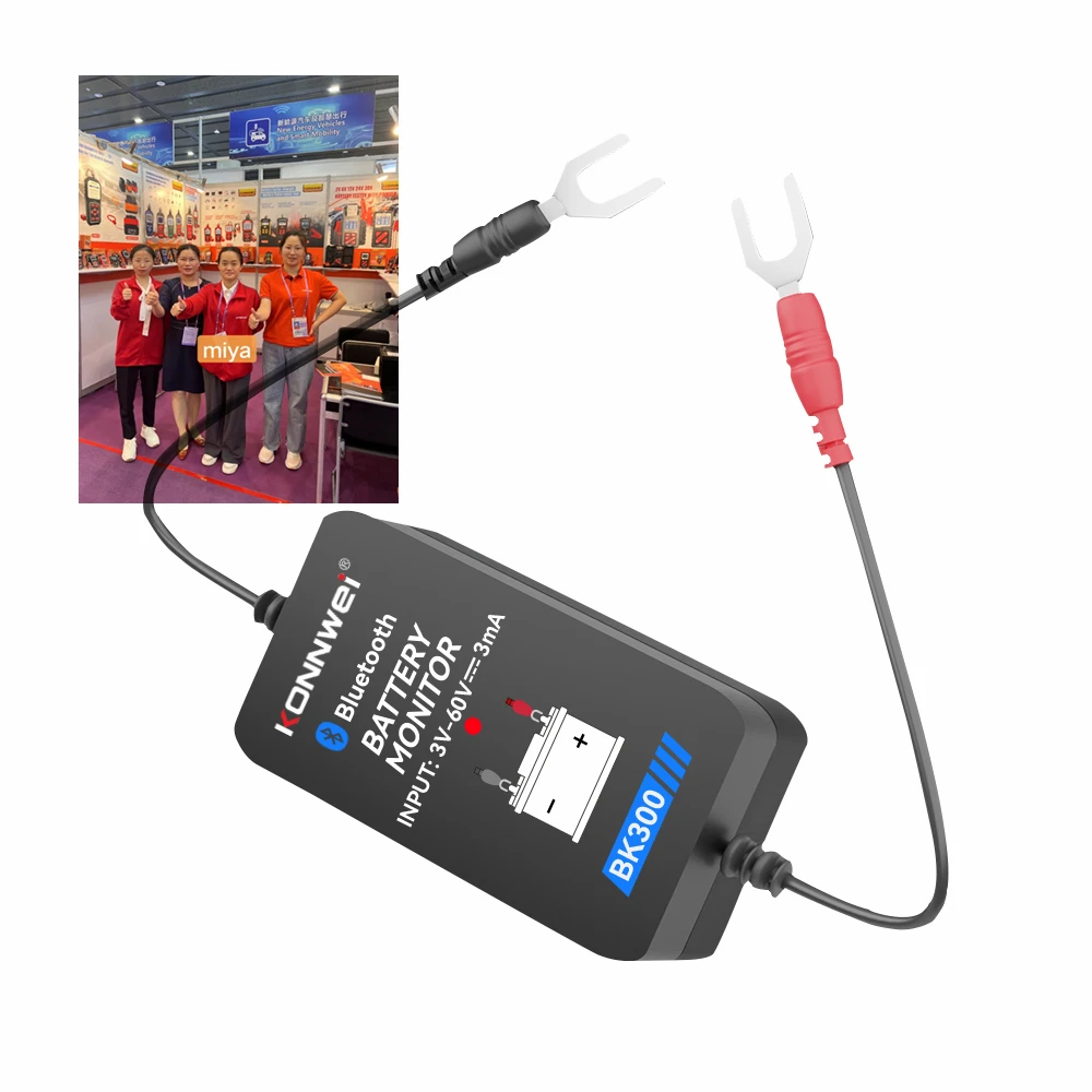 وصول جديد KONNWEI BK300 BM2 BT1000 جهاز اختبار التحريك رخيصة شاشة بطارية السيارة مع بلوتوث وتطبيق الهاتف المحمول المجاني