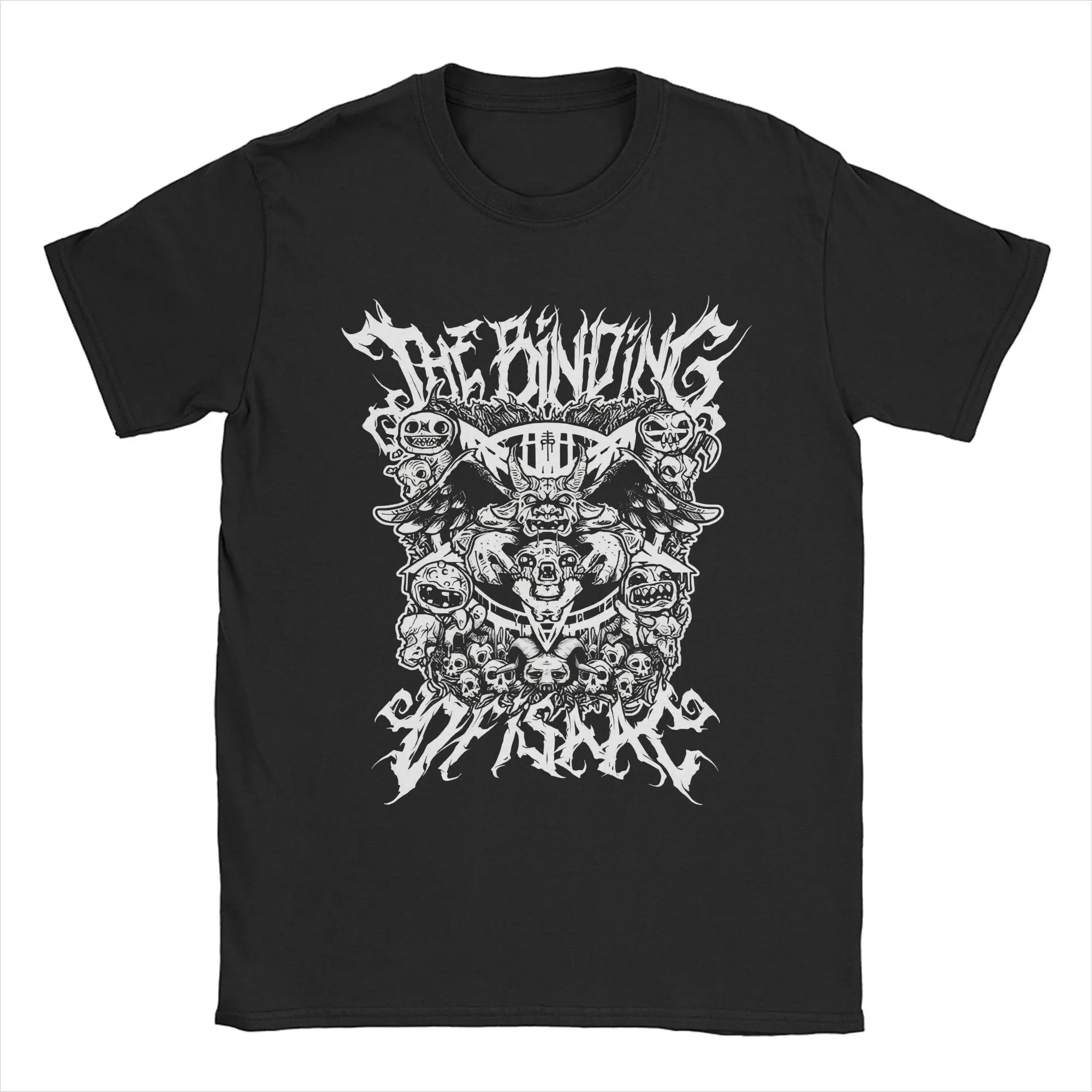 Awesome The Binding of Isaac Video Game T-Shirt Men O Neck Pure Cotton T Shirts Cartoon 90s Short Sleeve Tees Plus Size Tops
