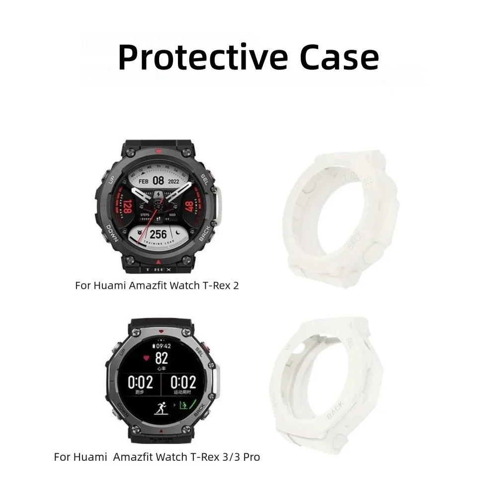 

Quick Release Full Protection Case for HuaMi Amazfit Watch T-rex 2 3 3Pro Smart Watch Protector Shell Flexible Watch Accessories