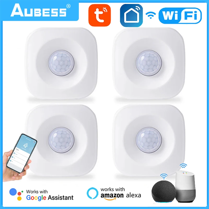 

Tuya WiFi PIR Motion Sensor Wireless Infrared Detector Security Burglar Alarm Sensor APP Remote Voice Control Alexa Google Home