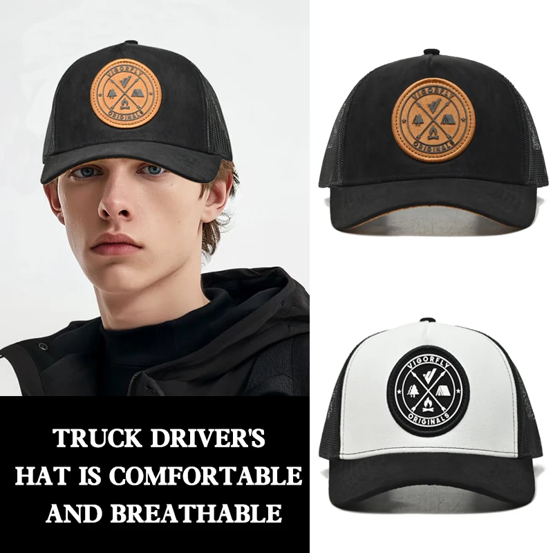 

Merlin style 112 slightly curved brim baseball cap, new truck driver cap, men's outdoor sports fashionable duckbill cap