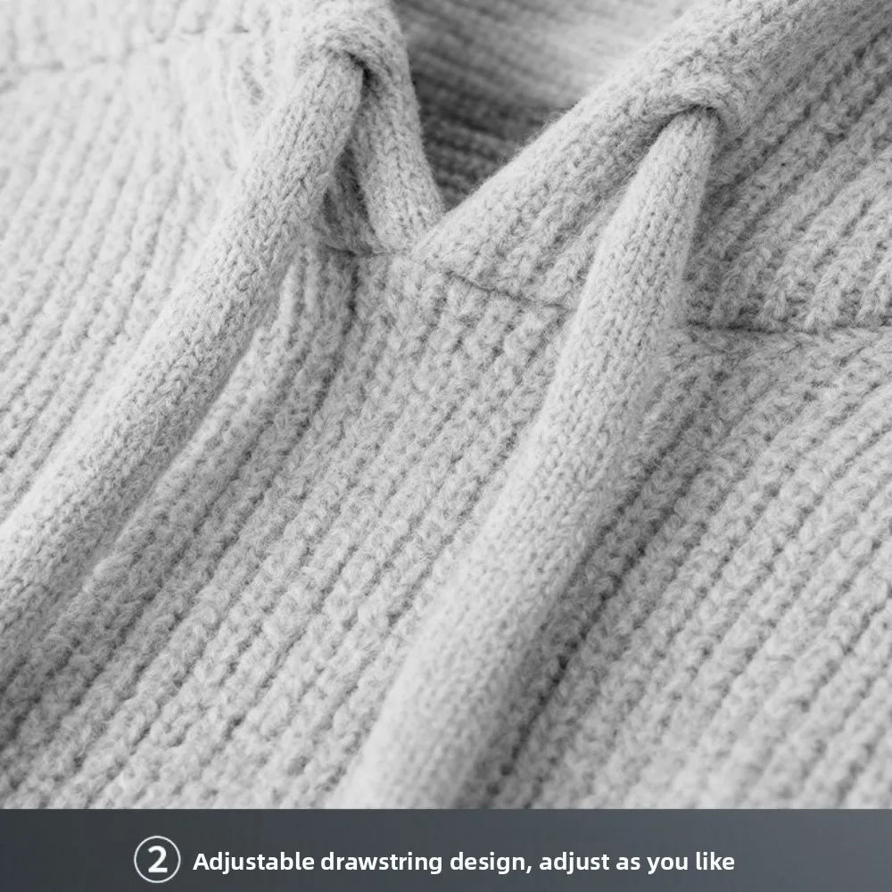 

Fashion Thickened Knitted Scarf Cap Windproof Keep Warm Balaclava Hat Cold Proof Cycling cap Winter