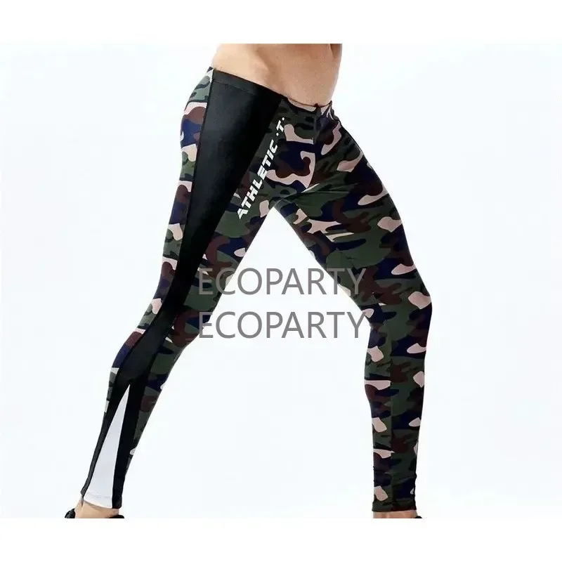 Running Tights for Men Sports Trousers Compression Camouflage Athletic Pants Workout Leggings compression leggings  sports wear