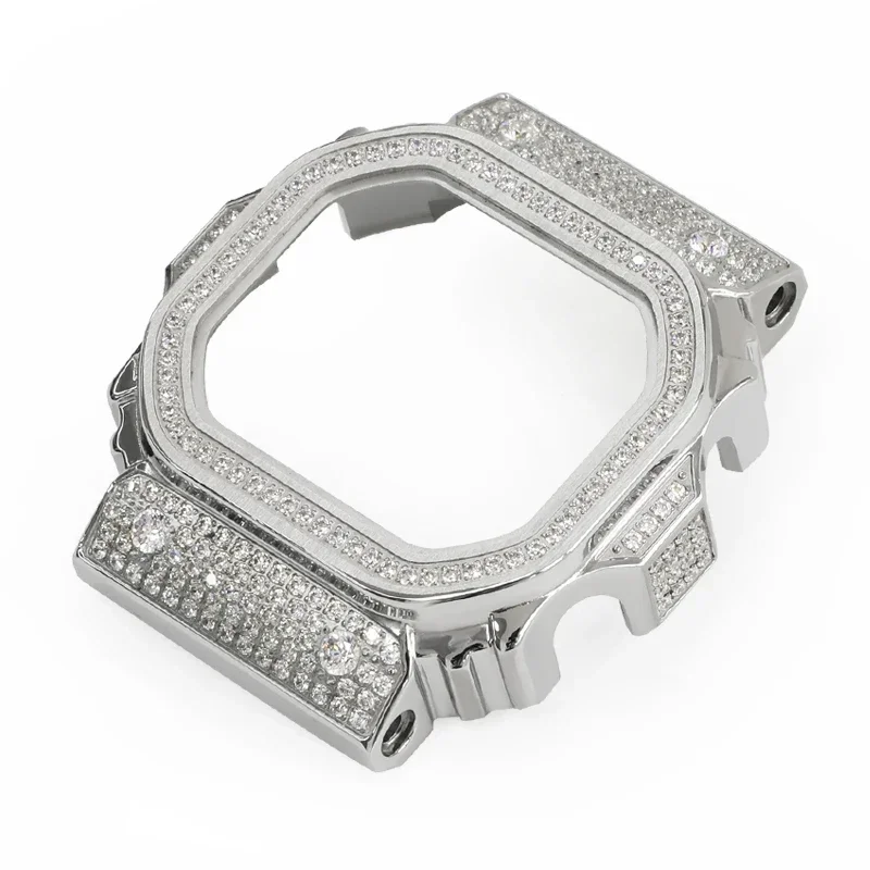 Daimond กรอบโลหะดัดแปลงหรูหราสำหรับ GX56BB GXW-56 Mod Kit กรอบสแตนเลสสำหรับ GX 56อะไหล่นาฬิกาด้วยเครื่องมือ