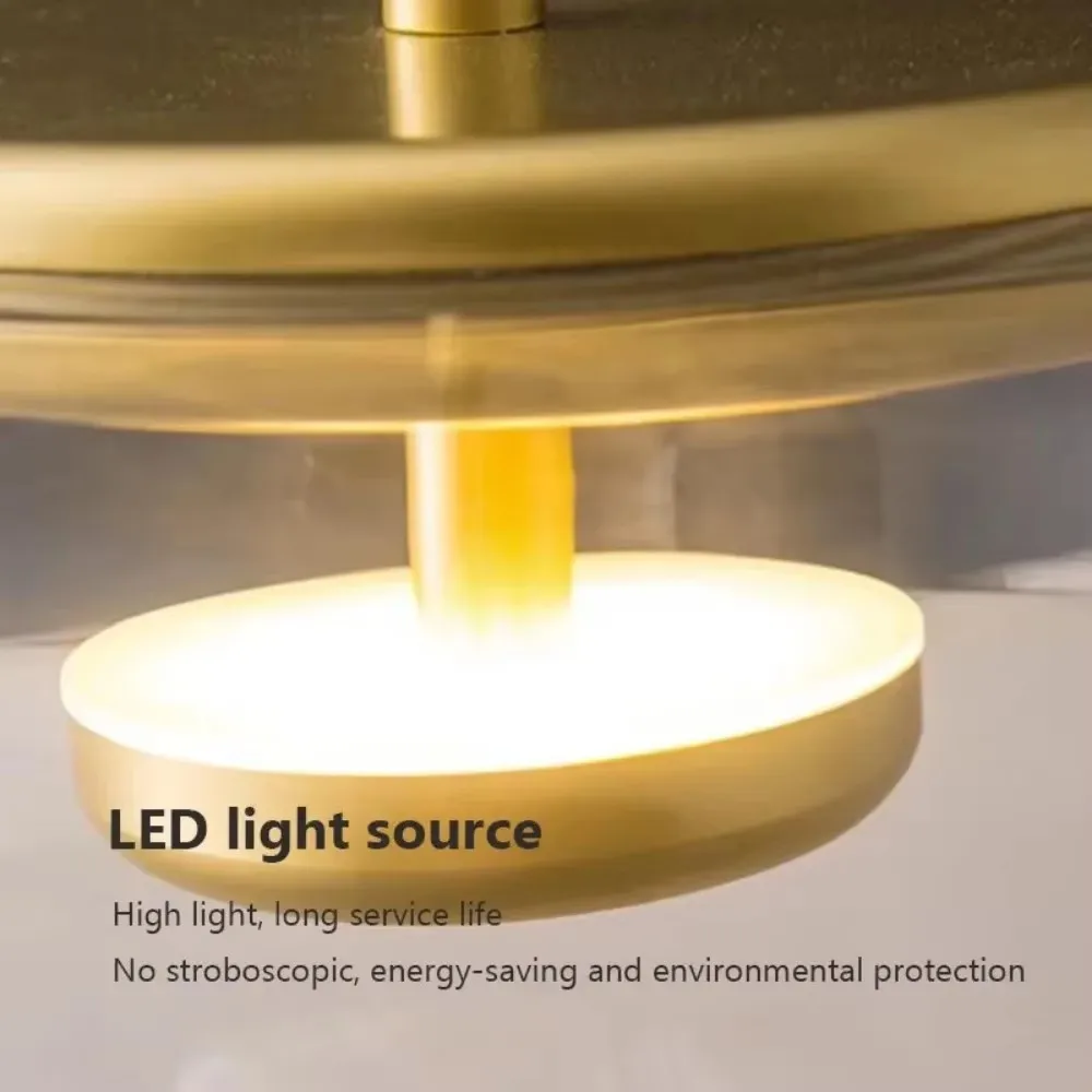 الشمال رئيس واحد قلادة ضوء الزجاج الحديث غرفة الطعام ضوء لمطعم بار السرير إضاءة شخصية 2026