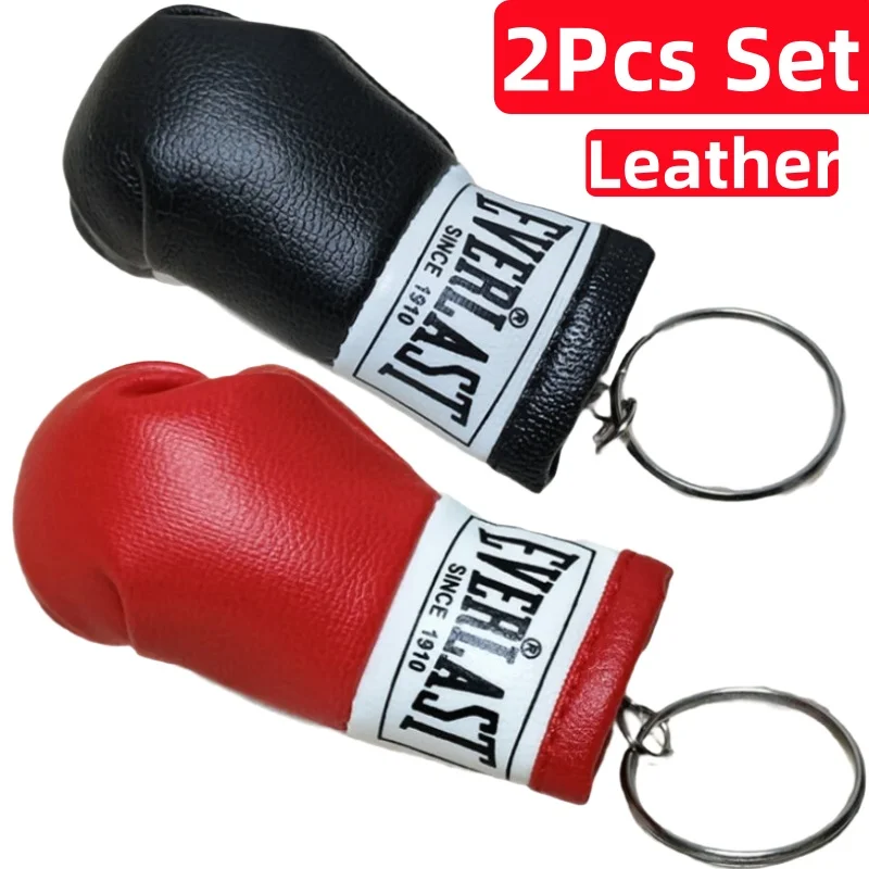 Luvas de boxe de couro 2 peças