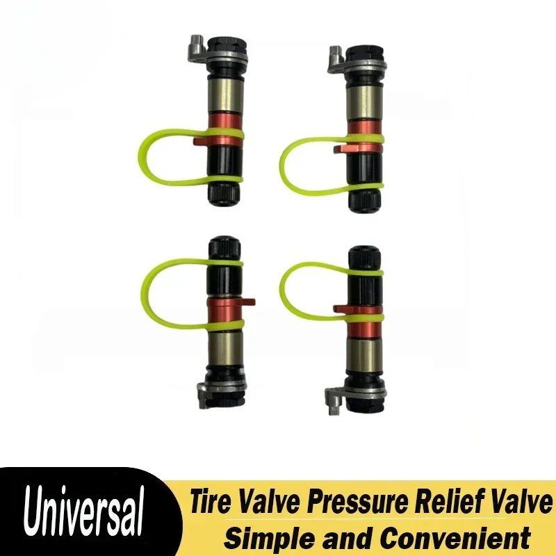 4pcs Universal Tire Valve Pressure Relief Valve Desert Off-road Sand Tire Quick Release Valve Car Accessories