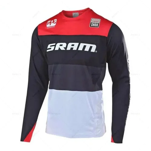 Sram-Camiseta Enduro para Motocross, Jersey para Moto, bicicleta de montaña, BMX, DH, Maillot para Ciclismo de descenso, MTB, novedad
