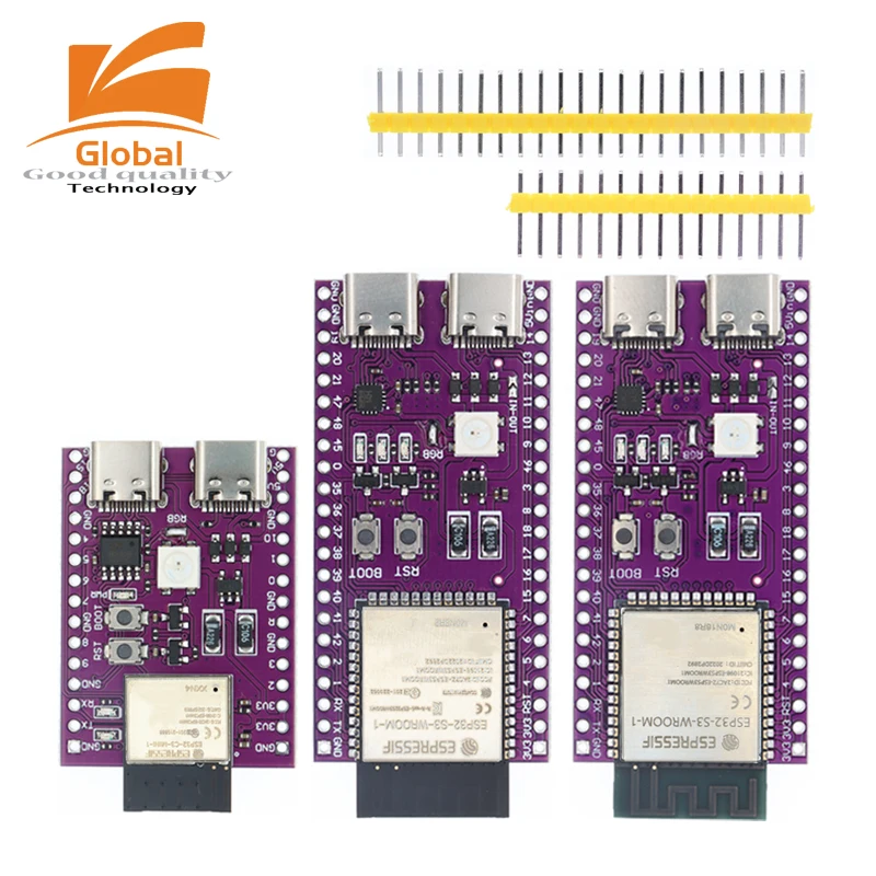 ESP32-C3 ESP32 AI-C3 ESP32-C3-DevKitM-1 ESP32-C3-MINI-1 AI-S3 ESP32-S3 N16R8 ESP32-S3-DevKit C Dual Type-C USB development board