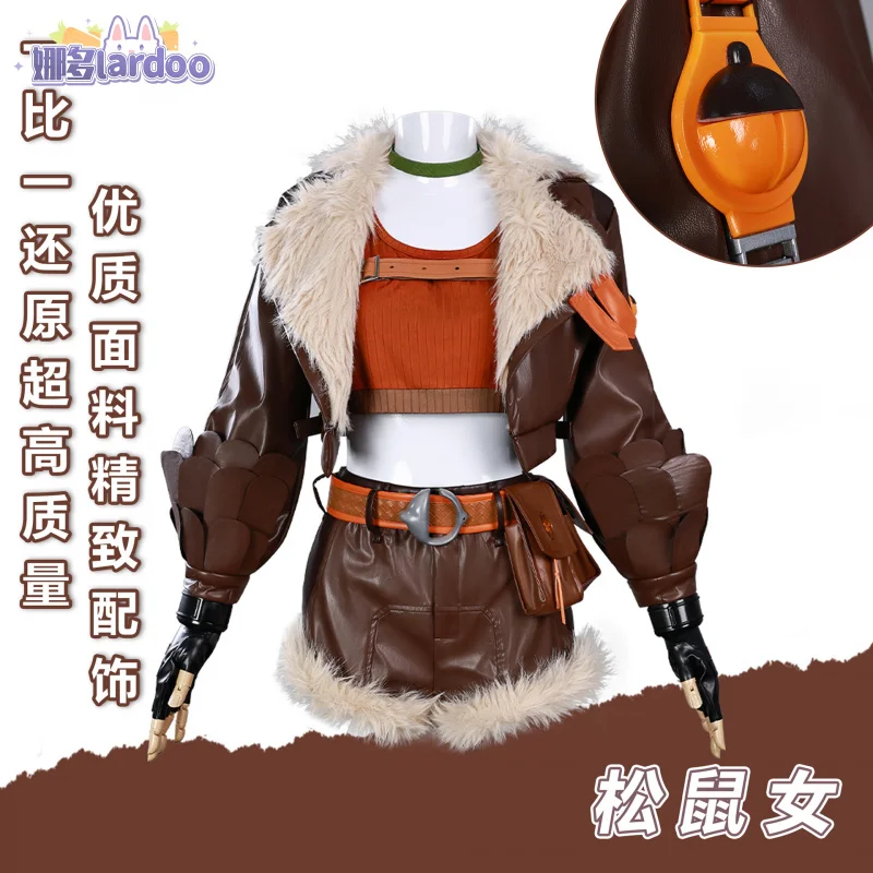 

Squirrel Girl Cosplay Costume Uniform Halloween Carnival Party Christmas Play Role Clothes Clothing for Women