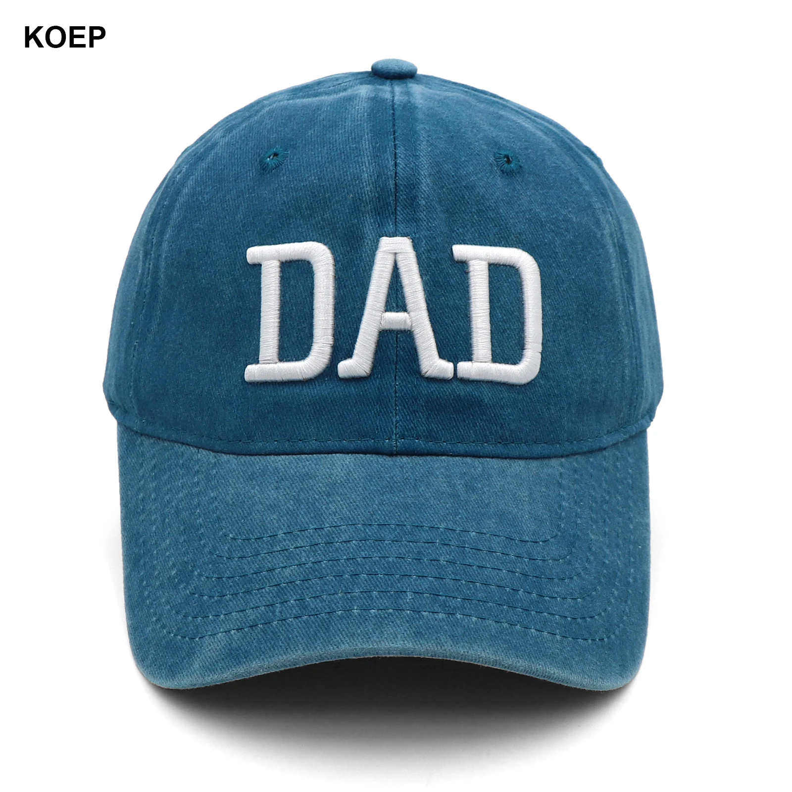 KOEP MOEDER En VADER Baseball Cap Vissen Caps Mannen Outdoor Vrouwen Gewassen En Versleten Zwangerschap Aankondiging Hoeden 3D Borduren
