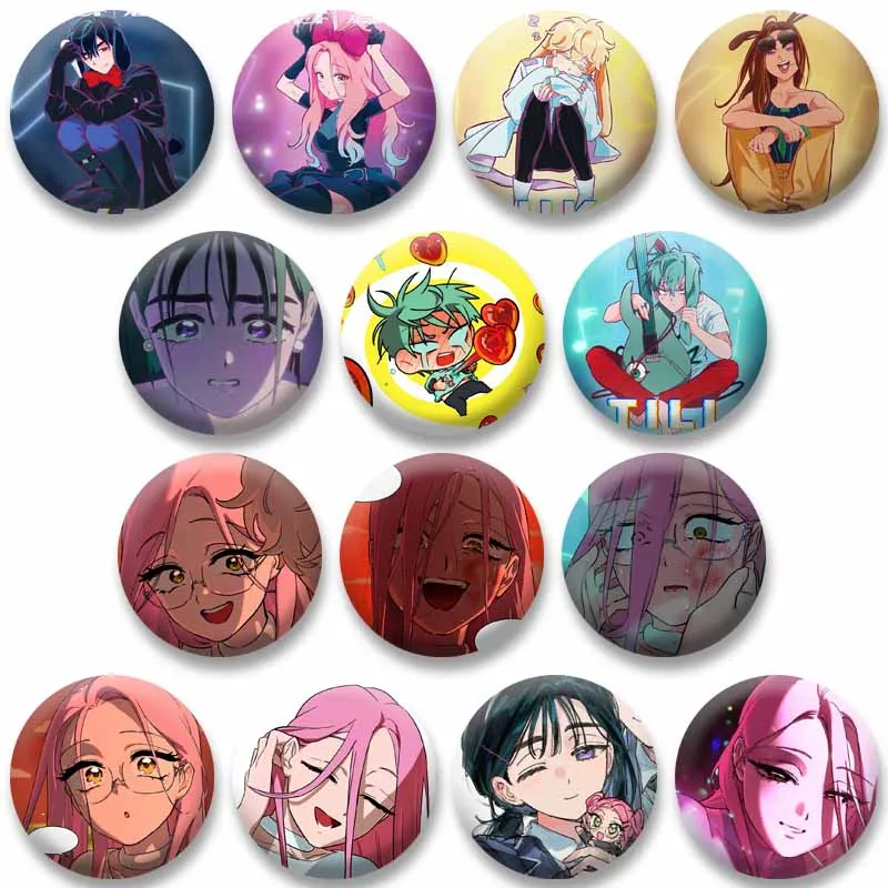 

Cartoon Cute Alien Stage Coin Brooches Sua Ivan Luka Enamel Pins Funny Animation Cosplay Badges on Backpack Shirt Jewelry Gifts