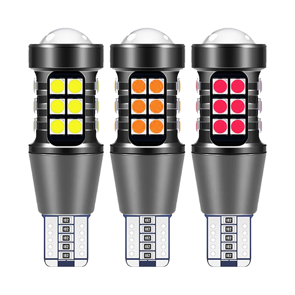 

2x W16W T15 LED T16 Bulb Canbus Error Free Backup Reverse Led 921 912 LED Bulbs Car Lights Brake Lamp Stop Light Xenon White 12V