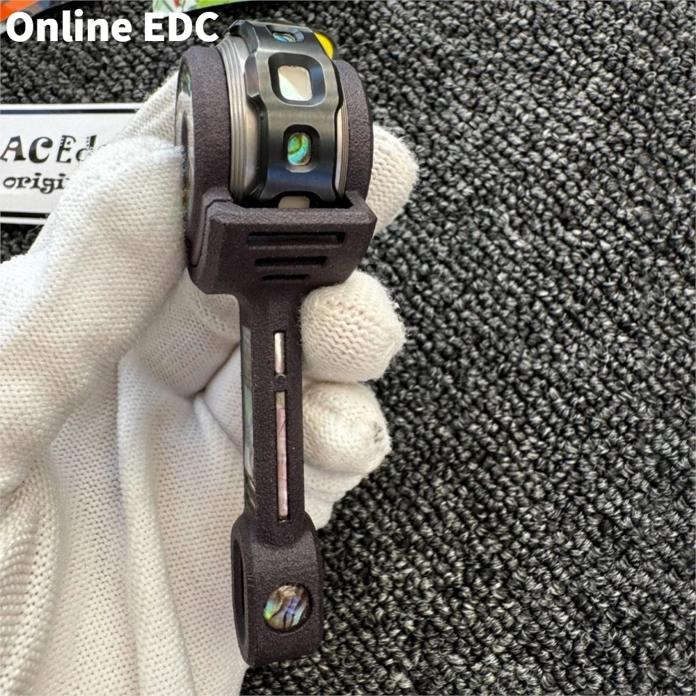 Giocattoli EDC usati ACEdc Disegni originali Shadow Ralder IITitanium Anello nero Spinner Giocattoli agitati per adulti Gadget per alleviare l'ansia
