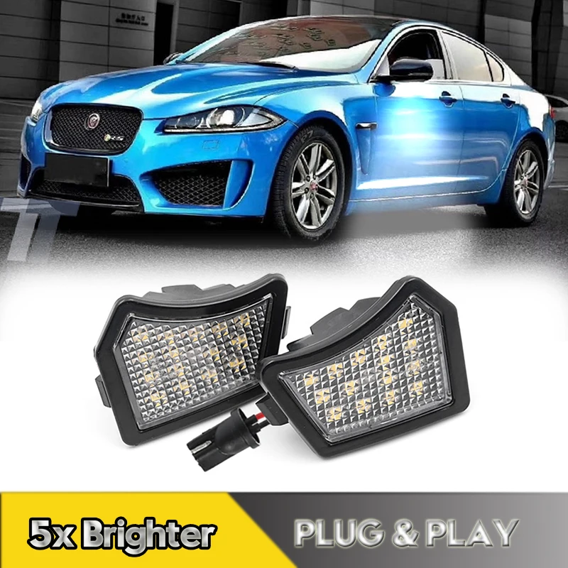 

2Pcs For Jaguar XJ XK XF XE XKR LED Under Mirror Lights Puddle Lamps For Volvo XC90 XC70 S60 V40 V70 S40 V50 C30 S80 V60 C70