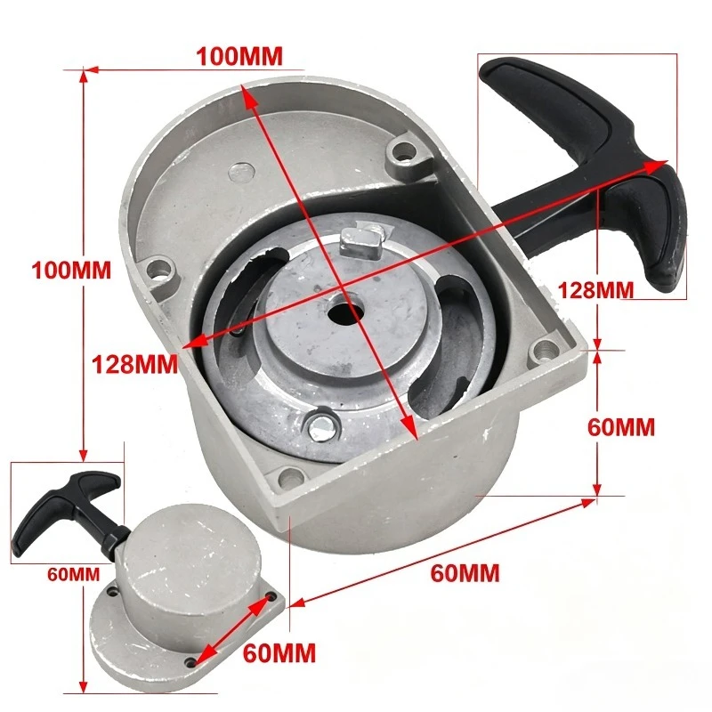 Mini Bicycle Engine Parts 50CC 60CC 80CC Two-stroke Engine Hand Pull Plate Start Hand Pull Device