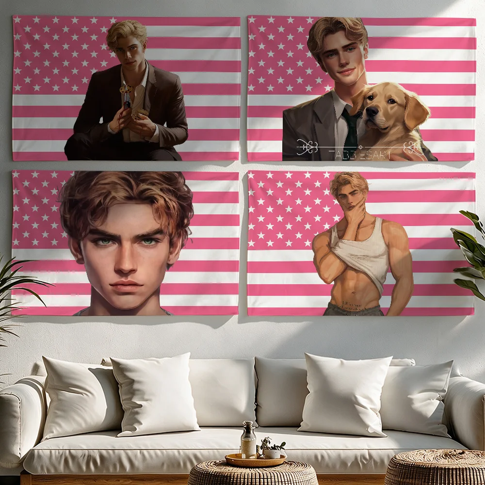 Aaron Warner Shatter Me Wiki American flag Tapestries Outdoor Parties Bedrooms Living Rooms Dorm Rooms Wall Decor Banners Gifts