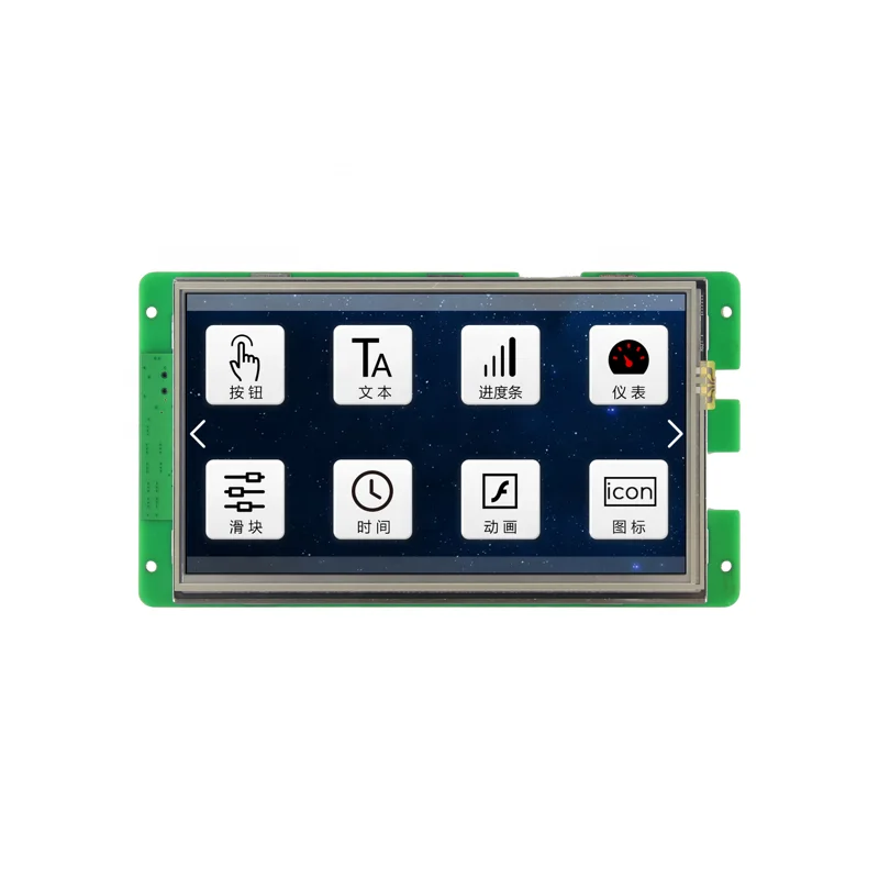 Dacai 7 Inch TFT LCD IOT Commercial Instrument Panel With Configuration