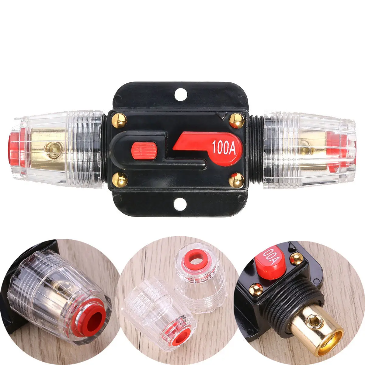 Fuse Holder Car Circuit Automotive Halloween Christmas New Year Car Stereo System Car Audio Audio System 100A