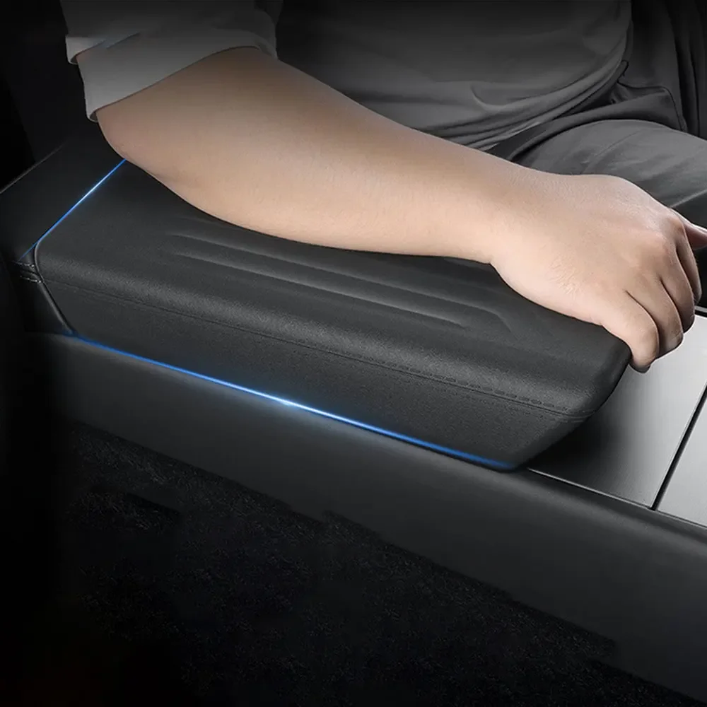 

For Tesla Model Y Juniper Launch 2025 2026 Central Armrest Cover TPE Soft Case Center Console Lid Accessories