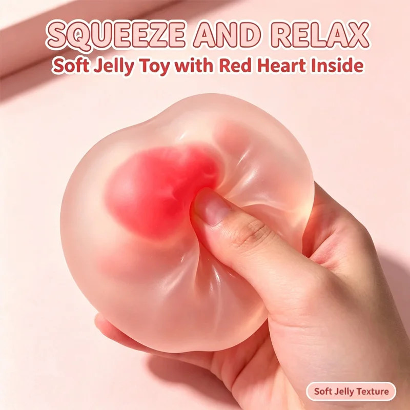 Slow Rebound Strawberry Mochi Squeezer Sensory Fidgets Toy Soft Simulated Slow-rebound Stress Relief Mood Calming Perfect Gifts view 3
