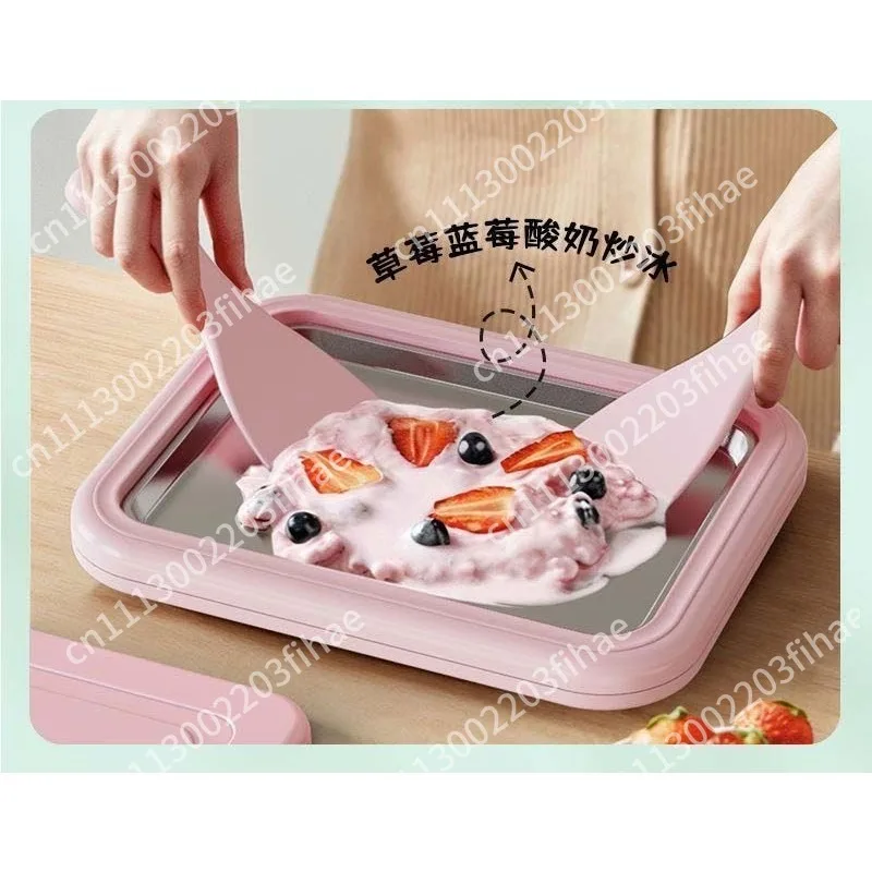 Multifunctional household stainless steel fried ice plate fried yogurt machine household fried ice artifact household