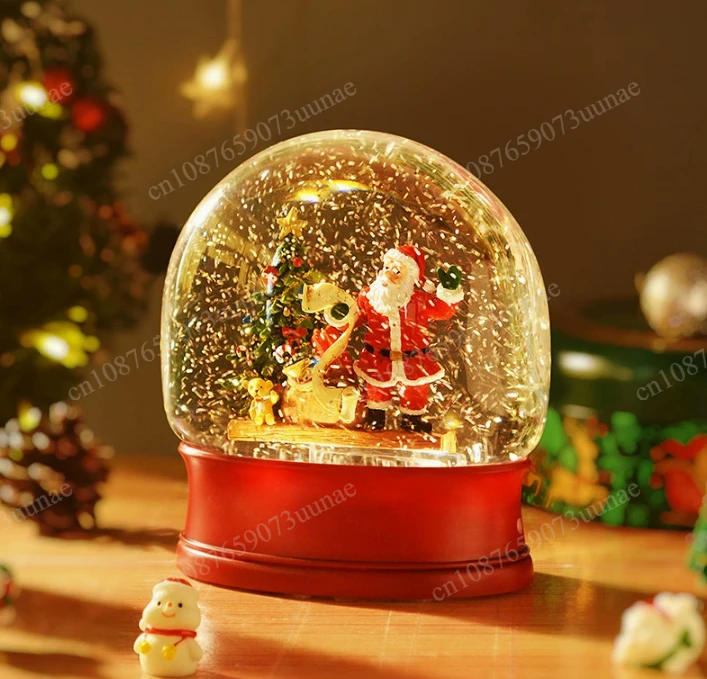 Flash Snowfall Music Box, Dream Girl and Daughter Christmas Gift, Princess Style Music Jewelry Box