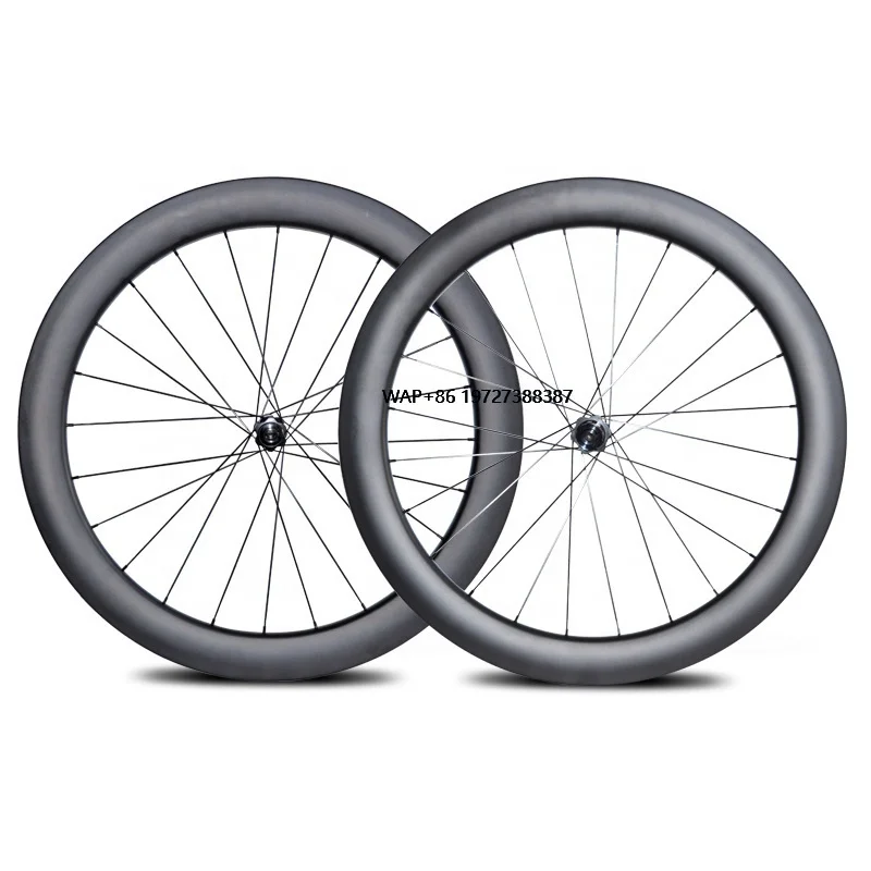 Top-fire Customize Full Carbon Road Bike Rim Wheelset 25mm Width 60mm Depth DT350 Hub Clincher Tubeless Carbon Wheels Rim OEM
