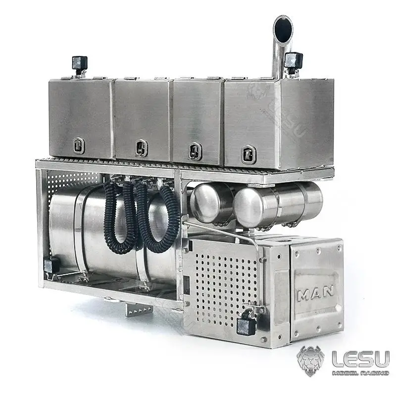 

LESU1/14 Truck simulation toy model Heavy tow metal equipment rack DIY modified car G-6262