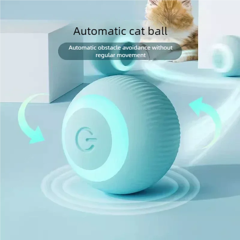 Smart Toy Ball Automatic Rolling Ball Pet Self Amusement Boredom Relief Toy Bite Resistant Electric Interactive Cat Teaser Ball
