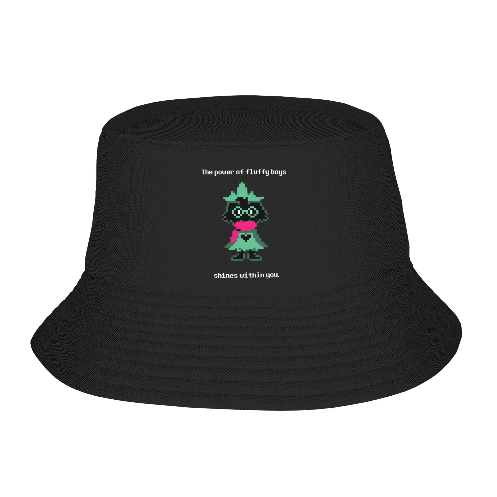Ralsei Fluffy Boys Bucket Hats Summer Beach Vacation Getaway Headwear Accessories Deltarune Fishing Cap for Women Men Ispoti Hat