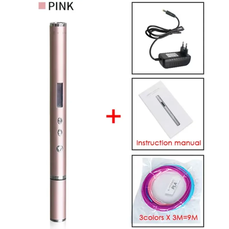 

2025 hot sale 3D Pen Scribble Pen OLED PLA ABS Filament Printer Christmas Presents Lapiz Printing Pen for School Pencil