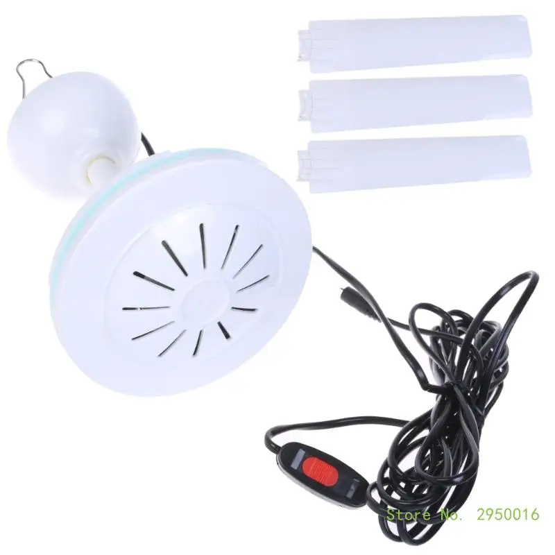 35inch Outdoor Ceiling Fan Mini Hanging Ceiling Fan for Camping and Travel Tent Fan 12V 20W Quiet Operate