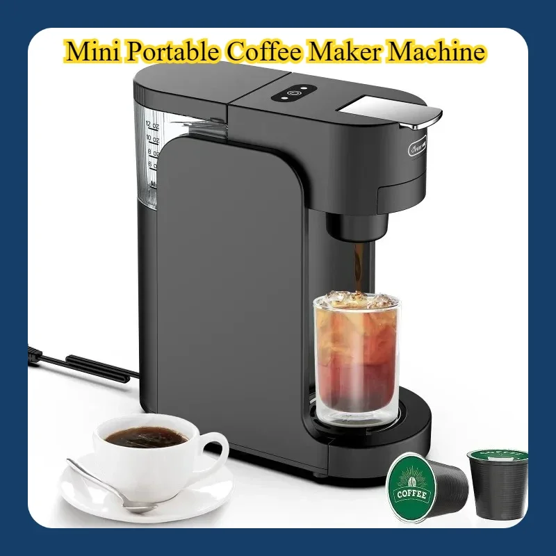 Mini Portable Coffee Maker Machine Multi-functional Purpose Home Mini Automatic Espresso Machine Capsule/powder Dual