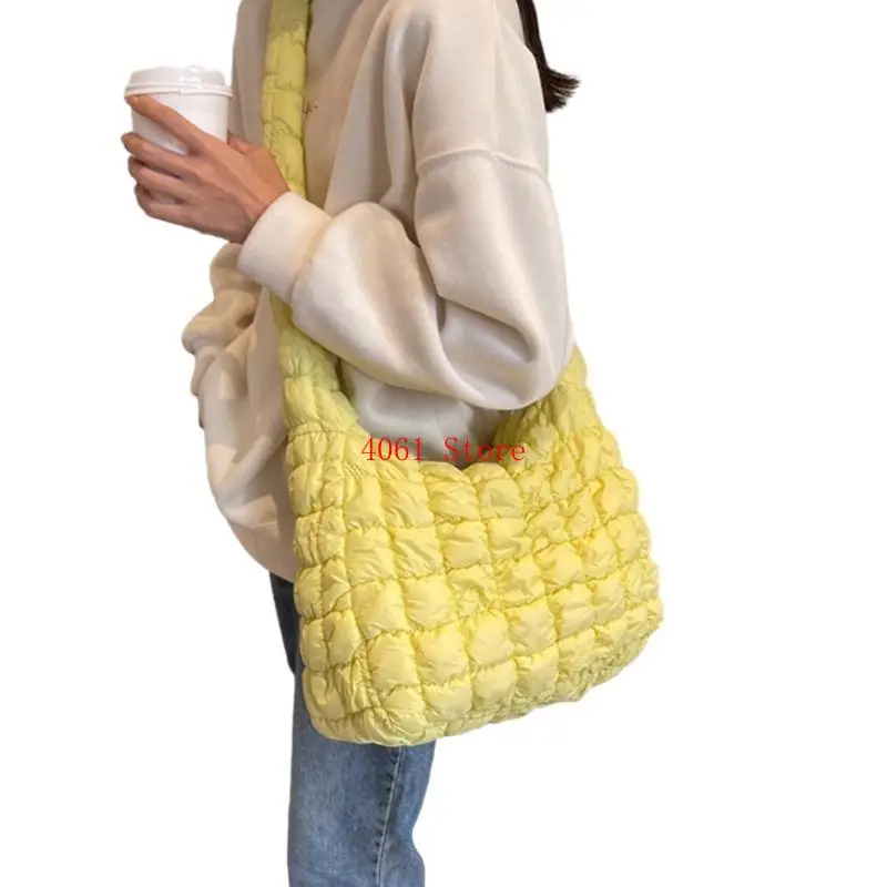 

Практичная сумка с рюшами, повседневная стеганая сумка через плечо для женщин и девочек